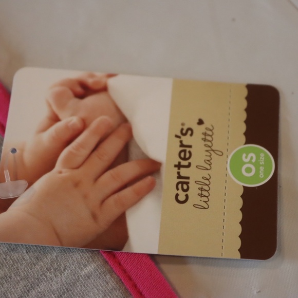 CARTER'S Little Layette OS Teething Bib Little Sis - Picture 2 of 5